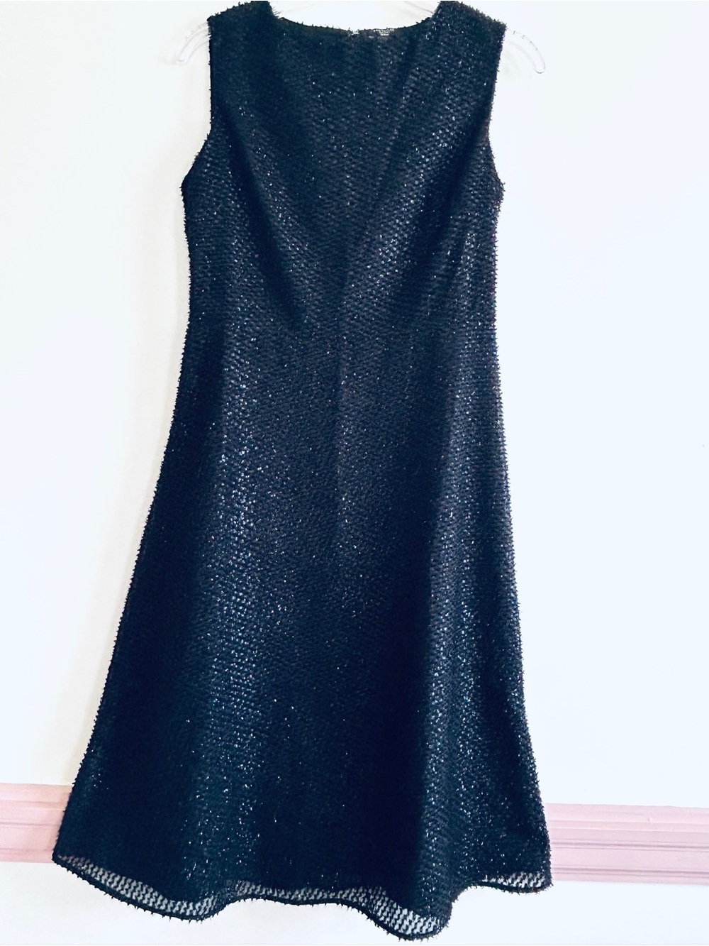NWT Ann Taylor Factory Black Textured Midi Dress